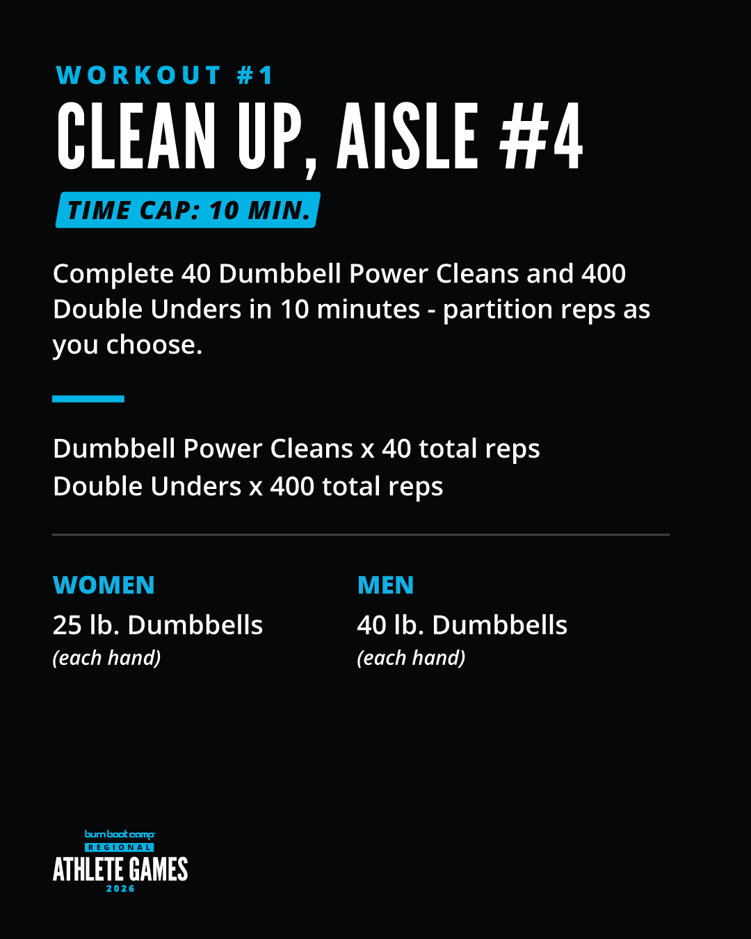 Workout 1 card