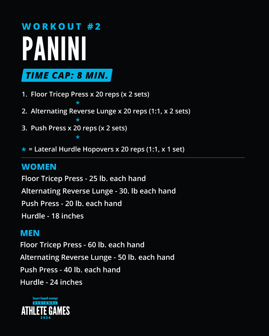 Workout 2 card