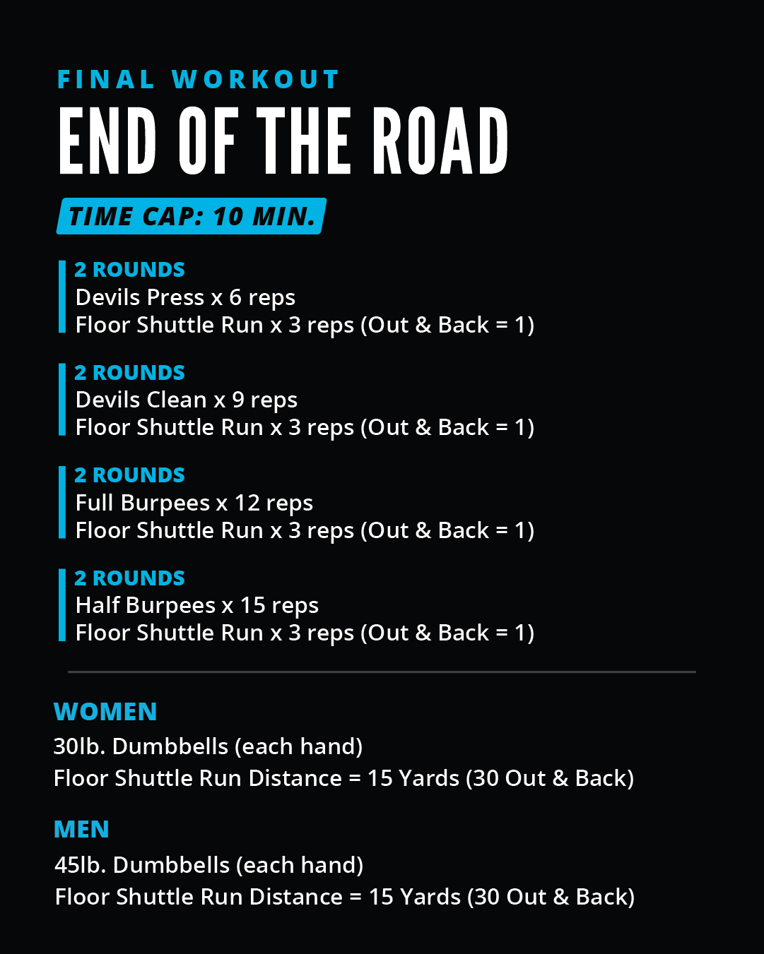 Athlete Games Finals Workout 6